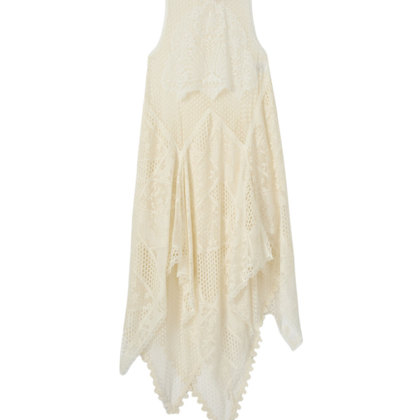La DoubleJ Peek-A-Boo Dress Solid White Smoke in Popeline Cotton - Dresses - Milanese Maximalist Fashion at Coveti