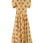 La DoubleJ Petal Dress Florette Yellow in Crepe De Chine - Dresses - Milanese Maximalist Fashion at Coveti