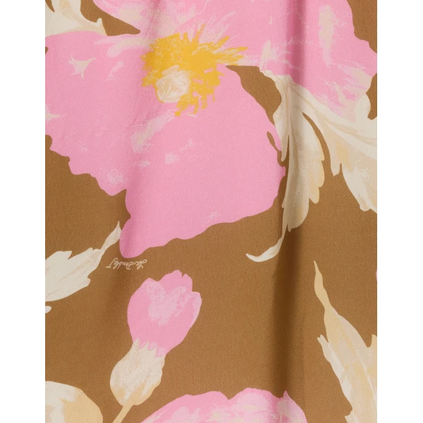 La DoubleJ Roy Dress Florence Placée Ivory in Silk Twill - Dresses - Milanese Maximalist Fashion at Coveti