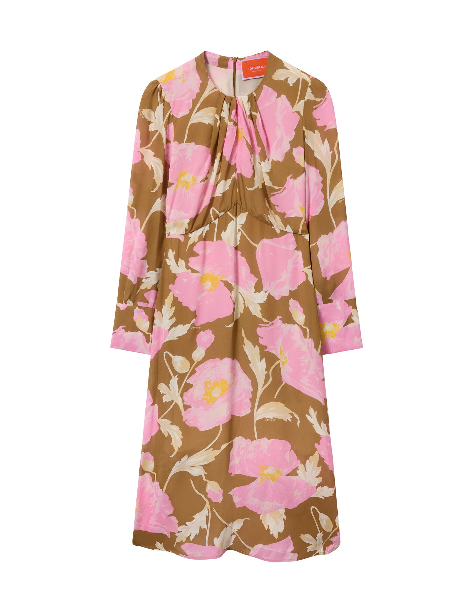 La-Double-J-Roy-Dress-Florence-Placee-Ivory-in-Silk-Twill24868_nobg La DoubleJ Roy Dress Florence Placée Ivory in Silk Twill - Dresses - Milanese Maximalist Fashion at Coveti