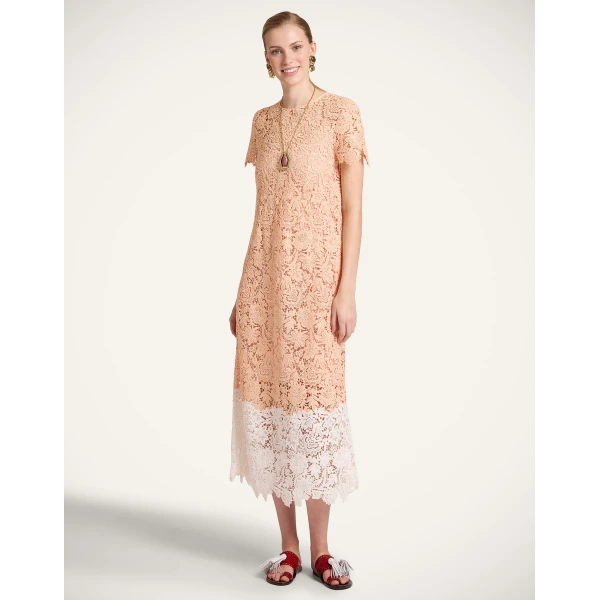 La DoubleJ Roy Dress Lemuria Placée Blue in Silk Twill - Dresses - Milanese Maximalist Fashion at Coveti