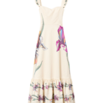 La DoubleJ Roy Dress Medallion Placée Black in Silk Twill - Dresses - Milanese Maximalist Fashion at Coveti