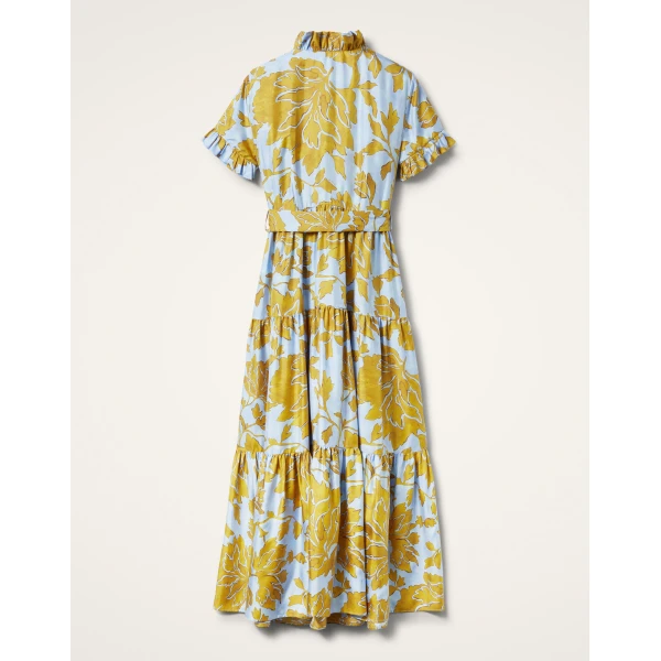 La DoubleJ Roy Dress Phoenix Placée Ivory in Silk Twill - Dresses - Milanese Maximalist Fashion at Coveti