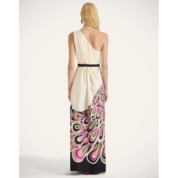 La DoubleJ Roy Dress Phoenix Placée Pink in Silk Twill - Dresses - Milanese Maximalist Fashion at Coveti