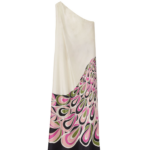 La DoubleJ Roy Dress Phoenix Placée Pink in Silk Twill - Dresses - Milanese Maximalist Fashion at Coveti