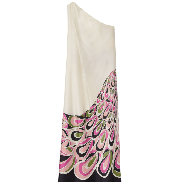 La DoubleJ Roy Dress Phoenix Placée Pink in Silk Twill - Dresses - Milanese Maximalist Fashion at Coveti