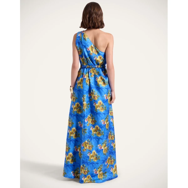 La DoubleJ Roy Dress Riptide Light Blue in Silk Twill - Dresses - Milanese Maximalist Fashion at Coveti