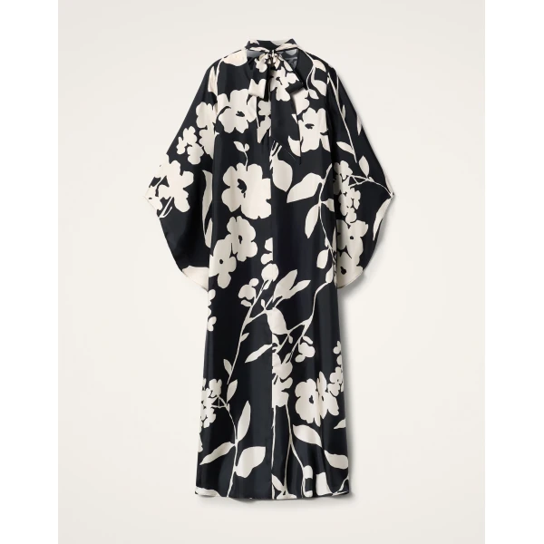 La DoubleJ Roy Dress Swathe Placée Pink in Silk Twill - Dresses - Milanese Maximalist Fashion at Coveti