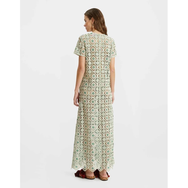 La DoubleJ San Carlo Dress Derby Placée Multicolor in Silk - Dresses - Milanese Maximalist Fashion at Coveti