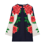 La DoubleJ Scarf Dress Bounty Placée Burgundy in Silk Voile - Dresses - Milanese Maximalist Fashion at Coveti