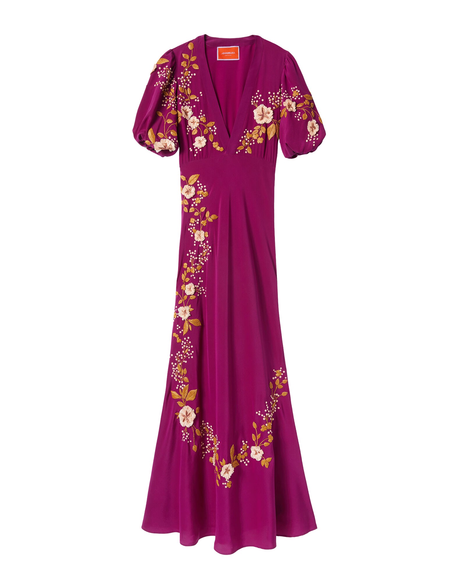 La-Double-J-Sienna-Mini-Dress-Florette-Placee-Pale-Pink-in-Silk-Twill66181_nobg La DoubleJ Sienna Mini Dress Florette Placée Pale Pink in Silk Twill - Dresses - Milanese Maximalist Fashion at Coveti