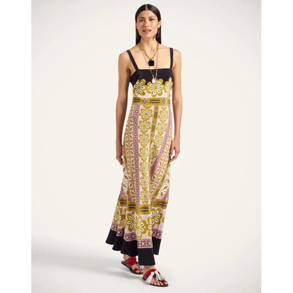 La DoubleJ Slip-Around Dress Pagoda Placée Pink in Crepe De Chine - Dresses - Milanese Maximalist Fashion at Coveti