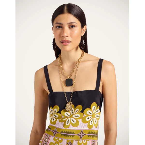 La DoubleJ Slip-Around Dress Pagoda Placée Pink in Crepe De Chine - Dresses - Milanese Maximalist Fashion at Coveti