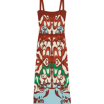 La DoubleJ Sophia Dress Corsage Placée Ivory in Flat Cotton Stretch - Dresses - Milanese Maximalist Fashion at Coveti