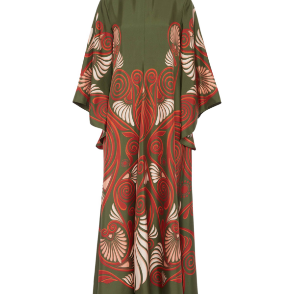 La DoubleJ Sophia Dress Windowpane Red in Silk Mix Jacquard - Dresses - Milanese Maximalist Fashion at Coveti