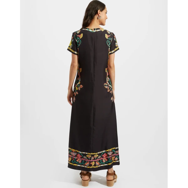 La DoubleJ Sporty Swing Dress Ballata Black in Cotton Jersey - Dresses - Milanese Maximalist Fashion at Coveti