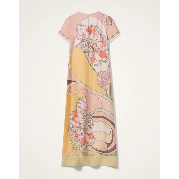 La DoubleJ Sporty Swing Dress Borboni in Cotton Jersey - Dresses - Milanese Maximalist Fashion at Coveti