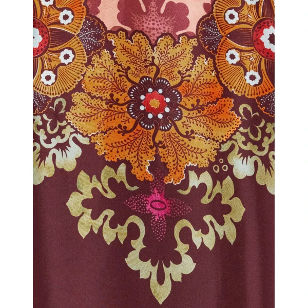 La DoubleJ Sporty Swing Dress Eclipse Burgundy in Cotton Jersey - Dresses - Milanese Maximalist Fashion at Coveti