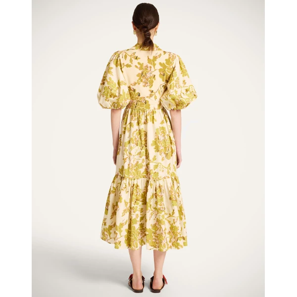 La DoubleJ Sporty Swing Dress Nucleus Rust in Cotton Jersey - Dresses - Milanese Maximalist Fashion at Coveti