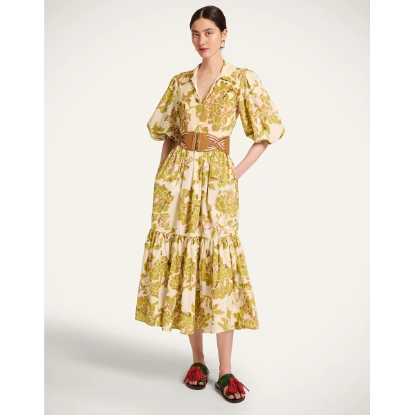 La DoubleJ Sporty Swing Dress Nucleus Rust in Cotton Jersey - Dresses - Milanese Maximalist Fashion at Coveti