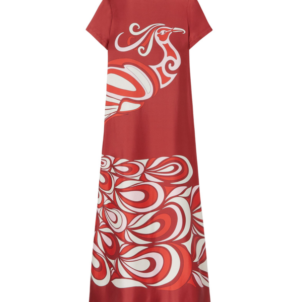 La DoubleJ Sporty Swing Dress Oasis Green in Cotton Jersey - Dresses - Milanese Maximalist Fashion at Coveti