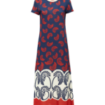 La DoubleJ Sporty Swing Dress Palmetto Placée in Cotton Jersey - Dresses - Milanese Maximalist Fashion at Coveti
