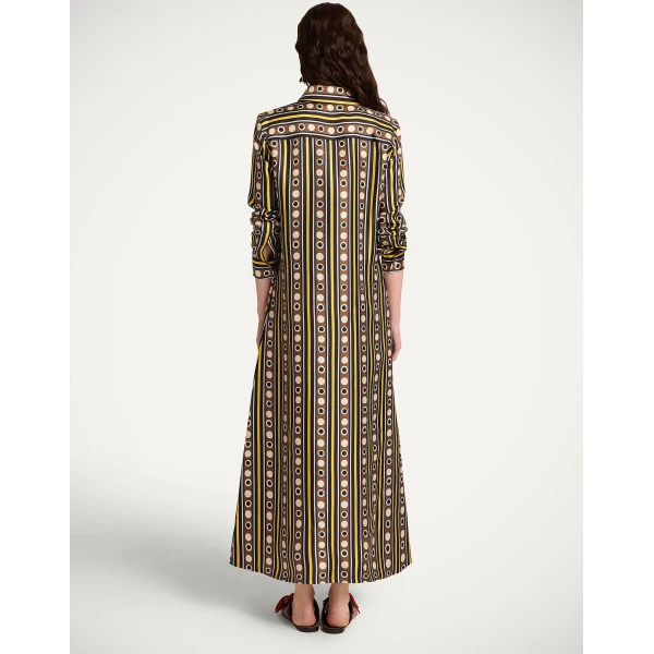 La DoubleJ Sporty Swing Dress Selva White in Cotton Jersey - Dresses - Milanese Maximalist Fashion at Coveti