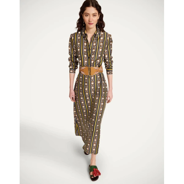 La DoubleJ Sporty Swing Dress Selva White in Cotton Jersey - Dresses - Milanese Maximalist Fashion at Coveti