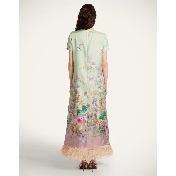 La DoubleJ Super Mini Swing Dress Palazzo Chocolate in Paillettes - Dresses - Milanese Maximalist Fashion at Coveti