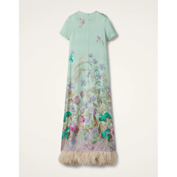 La DoubleJ Super Mini Swing Dress Palazzo Chocolate in Paillettes - Dresses - Milanese Maximalist Fashion at Coveti