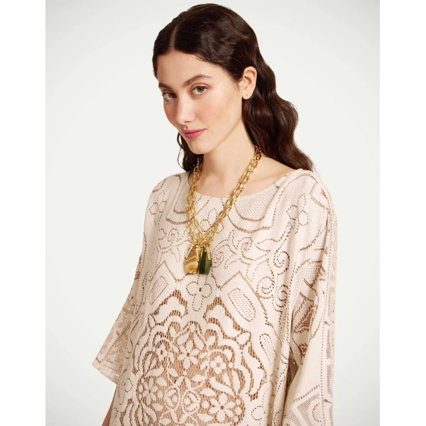La DoubleJ Super Swing Dress The Nile Black in Jacquard - Dresses - Milanese Maximalist Fashion at Coveti