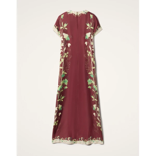 La DoubleJ Swing Dress Ambrosia Placée Pale Pink in Silk Twill - Dresses - Milanese Maximalist Fashion at Coveti