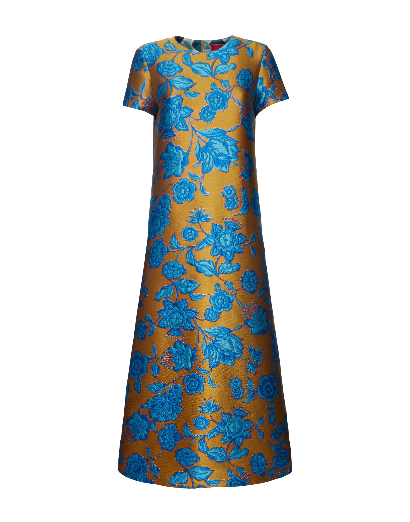 La-Double-J-Swing-Dress-Hottie-Turquoise-in-Jacquard47982_nobg La DoubleJ Swing Dress Hottie Turquoise in Jacquard - Dresses - Milanese Maximalist Fashion at Coveti