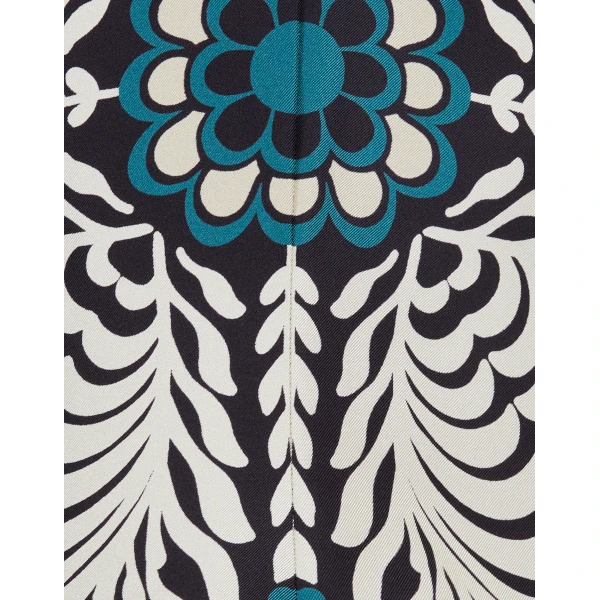 La DoubleJ Swing Dress Iris Placée Ivory in Silk Twill - Dresses - Milanese Maximalist Fashion at Coveti