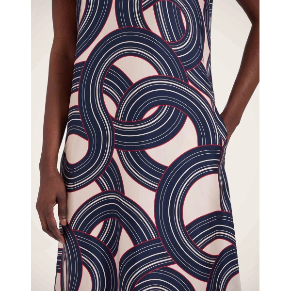 La DoubleJ Swing Dress Montecarlo Cream in Silk Twill - Dresses - Milanese Maximalist Fashion at Coveti