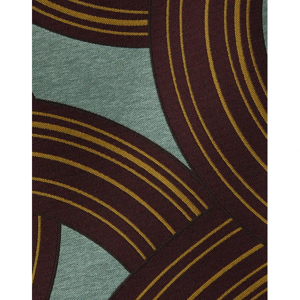 La DoubleJ Swing Dress Montecarlo Dusty Blue in Jacquard - Dresses - Milanese Maximalist Fashion at Coveti