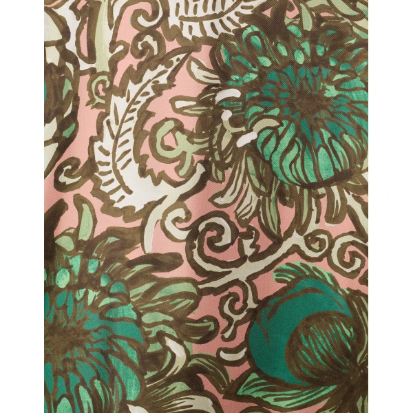 La DoubleJ Swing Dress Nucleus Placée Dusty Pink in Silk Twill With Feathers - Dresses - Milanese Maximalist Fashion at Coveti