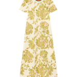 La DoubleJ Swing Dress Phoenix Placée Burgundy in Silk Twill - Dresses - Milanese Maximalist Fashion at Coveti