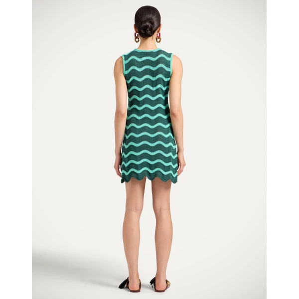 La DoubleJ Swing Dress Rio Verde in Silk Twill - Dresses - Milanese Maximalist Fashion at Coveti