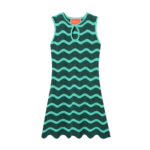La DoubleJ Swing Dress Rio Verde in Silk Twill - Dresses - Milanese Maximalist Fashion at Coveti