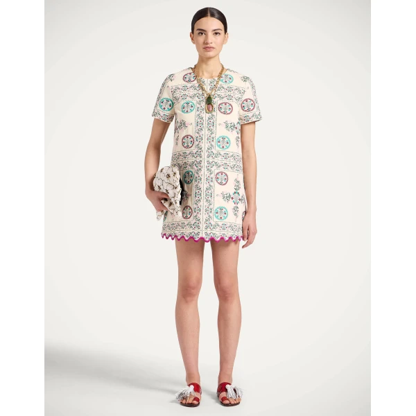 La DoubleJ Swing Dress Riptide Midnight Blue in Silk Twill - Dresses - Milanese Maximalist Fashion at Coveti
