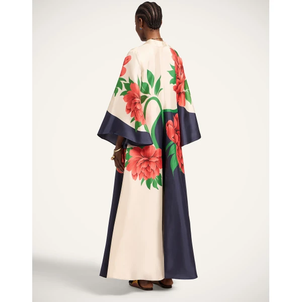 La DoubleJ Swing Dress Sanctuary Placée Light Blue in Silk Twill - Dresses - Milanese Maximalist Fashion at Coveti