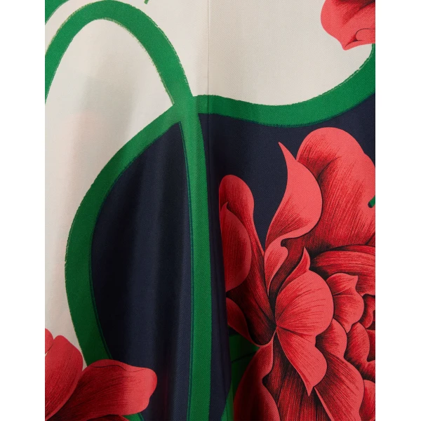 La DoubleJ Swing Dress Sanctuary Placée Light Blue in Silk Twill - Dresses - Milanese Maximalist Fashion at Coveti