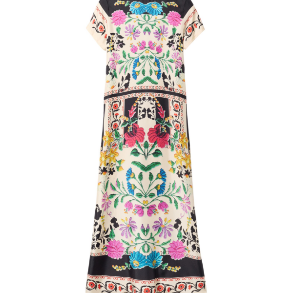 La DoubleJ Swing Dress Slinky Rosso in Silk Twill - Dresses - Milanese Maximalist Fashion at Coveti