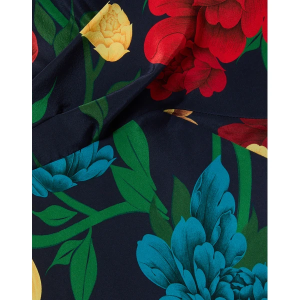 La DoubleJ Swing Dress Swathe Pink in Silk Twill - Dresses - Milanese Maximalist Fashion at Coveti