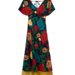La DoubleJ Swing Dress Swathe Pink in Silk Twill - Dresses - Milanese Maximalist Fashion at Coveti