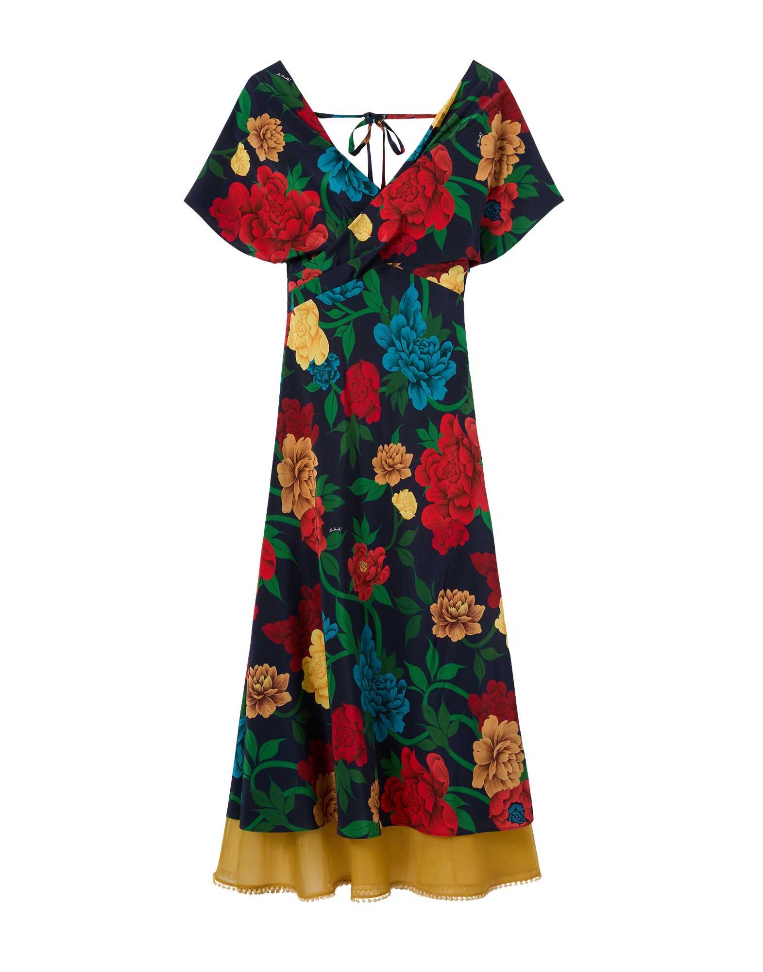 La-Double-J-Swing-Dress-Swathe-Pink-in-Silk-Twill99380_nobg La DoubleJ Swing Dress Swathe Pink in Silk Twill - Dresses - Milanese Maximalist Fashion at Coveti
