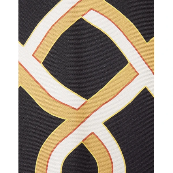 La DoubleJ Swing Dress Tackle Black in Silk Twill With Feathers - Dresses - Milanese Maximalist Fashion at Coveti