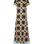 La DoubleJ Swing Dress Tackle Black in Silk Twill With Feathers - Dresses - Milanese Maximalist Fashion at Coveti