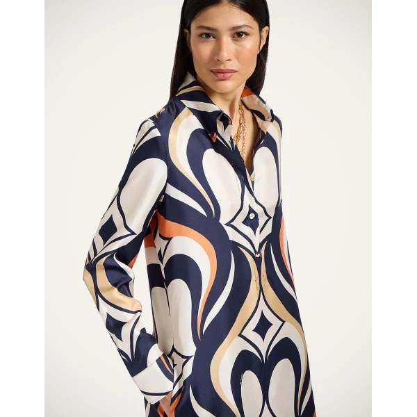 La DoubleJ Swing Dress Tackle Gold in Jacquard - Dresses - Milanese Maximalist Fashion at Coveti